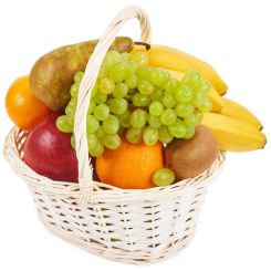 Exotic fruits in a basket 
