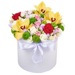 Box with flowers 